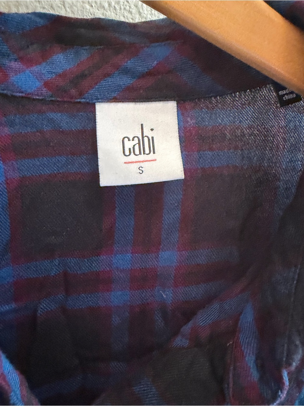 Cabi #3431 Check Flannel Moody Plaid Shirt Small - Picture 6 of 8
